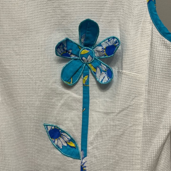 Lilly Pulitzer 60s Style smock floral appliqué Dress size 8 no flaws - Picture 8 of 16